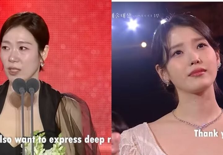 Langganan Raih Baeksang, Sambutan Emosional Yeom Hye Ran Buat IU Tersentuh Hingga Menangis!