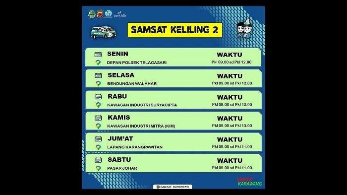 Lokasi Samsat Keliling Hari Ini: Bekasi & Karawang, Senin 14 Juli 2025